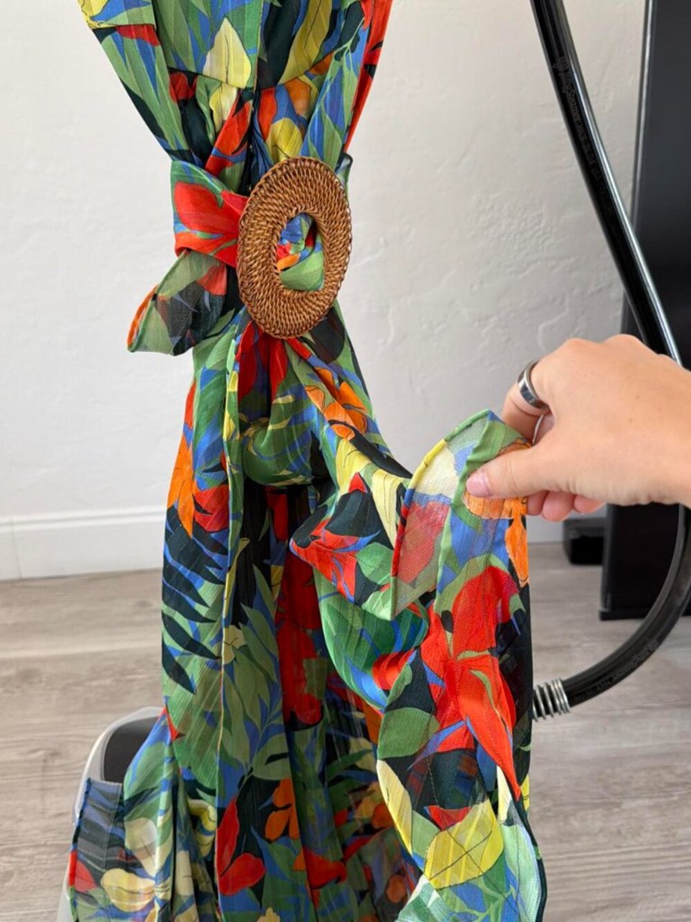 BRONX AND BANCO tropical silk maxi dress - Picture 5 of 6